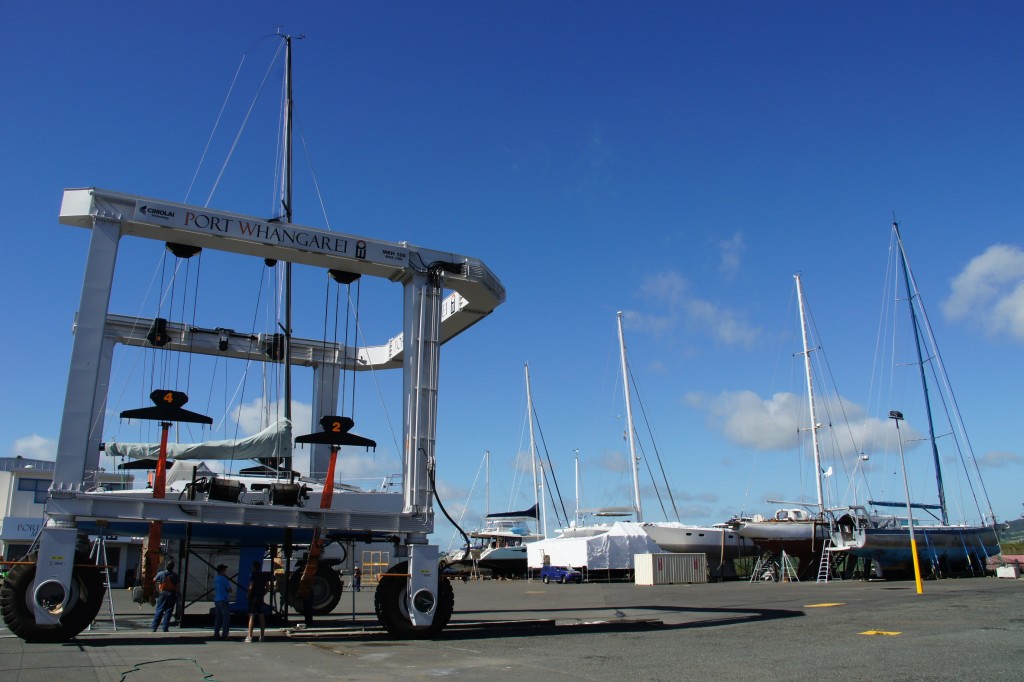 Port Whangarei Marine Centre, South Shipyard, New Zealand - Sealed Hardstand Serviced by 100T Travel Lift